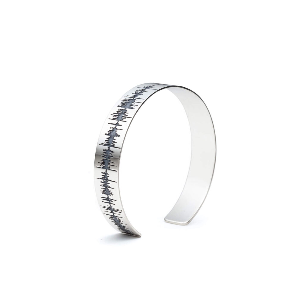 Custom Soundwave Bracelet Cuff Art Jewelry