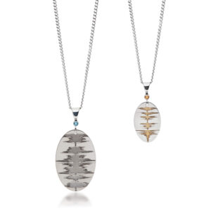 Soundwave Jewelry Silver Birthstone Necklace